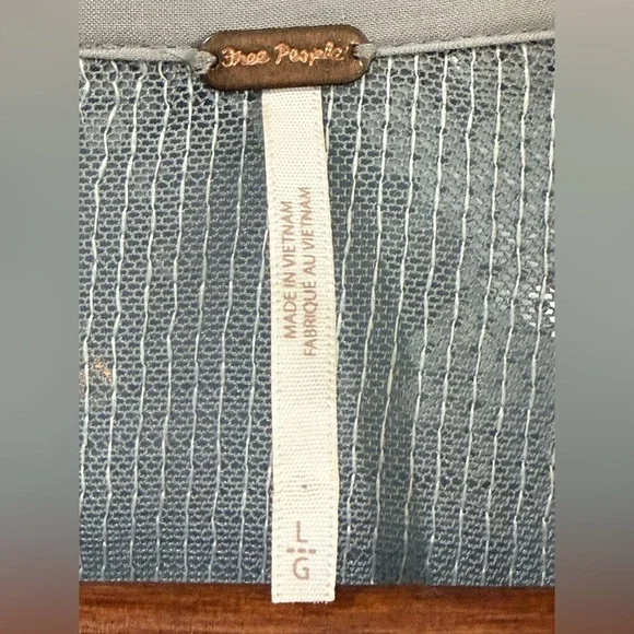 Free People Disco Margarita Sequin
Button Down Top in Silver Large - Picture 8 of 10